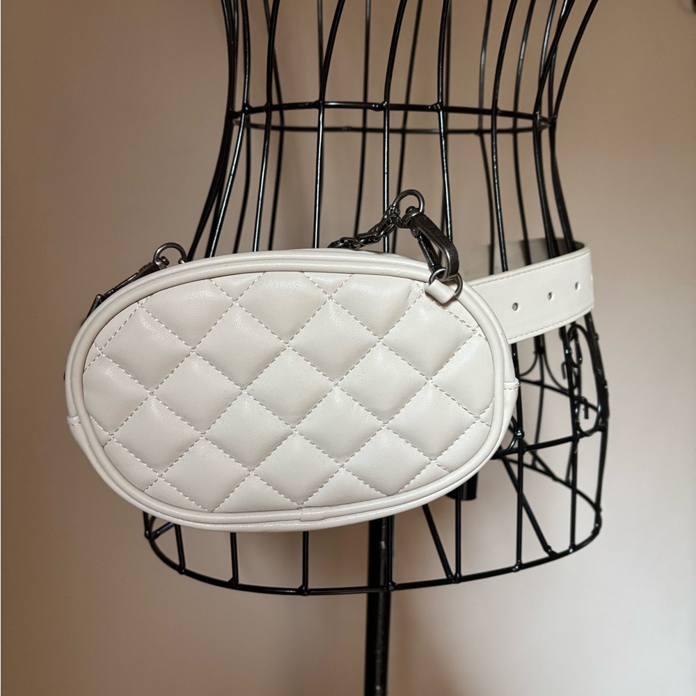 $10 MEMORIAL DAY BLOWOUT Steve Madden Bag in Bone color adjustable Quilted